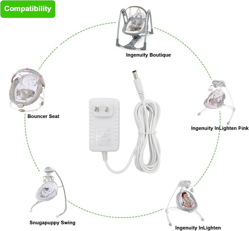 PDEEY 6V AC Adapter for Baby Swings - Image 2